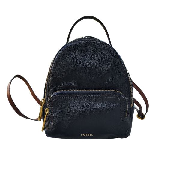 Fossil Felicity Color Block Leather Mini Backpack
